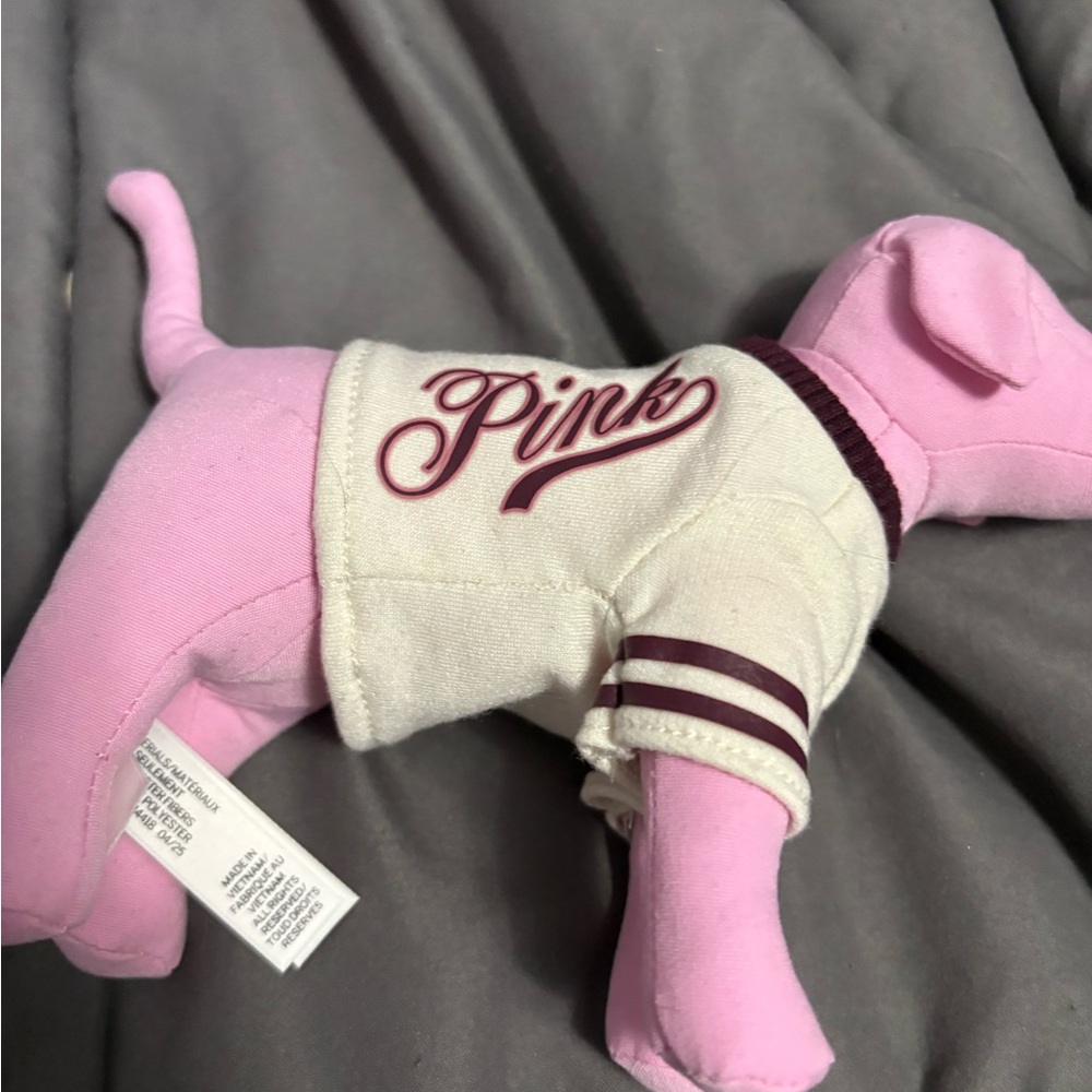 PINK Victoria's Secret Dog Plush - Pink and Cream - Picture 3 of 3
